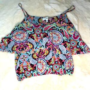 Paisley Strappy Crop